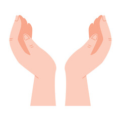 hands human protecting