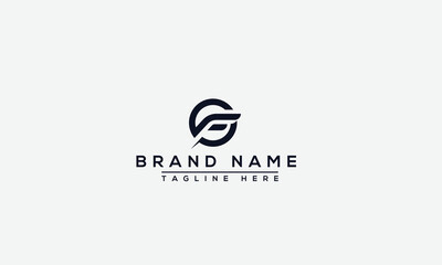 Logo design letter CF . Elegant modern. Vector template.