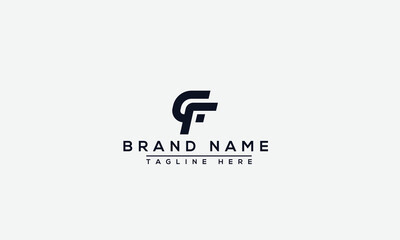 Logo design letter CF . Elegant modern. Vector template.