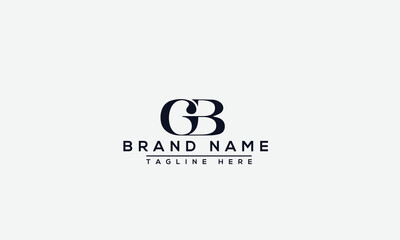 Logo design letter GB . Elegant modern. Vector template.