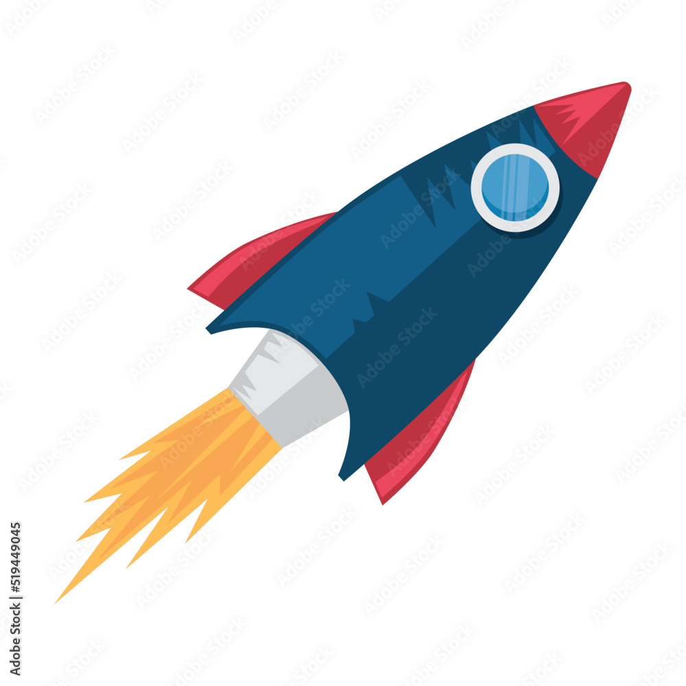 Canvas Prints rocket flying space outer