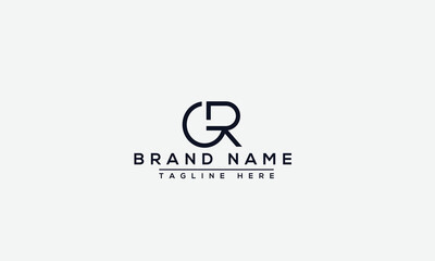 Logo design letter GR . Elegant modern. Vector template. - obrazy, fototapety, plakaty