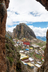 Zizhu temple landscape in Changdu city  Tibet Autonomous Region, China.