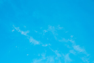 Obraz premium Clear cloudless blue sky background weather nature atmosphere