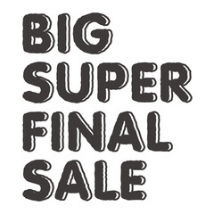 SALEのデザイン文字　版ズレ　バリエーション　赤