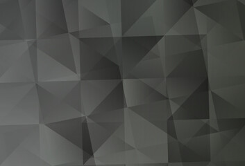 Light Gray vector polygon abstract backdrop.