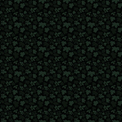 Seamless vector pattern in the form of green leaves