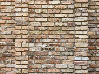 Fototapeta premium Stone wall with colorful bricks