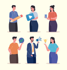 Fototapeta premium business persons marketing people