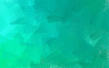Light Green vector pattern with bent lines.