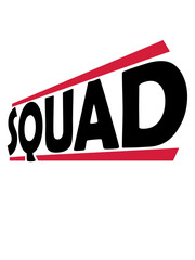 Squad Team Logo Design 