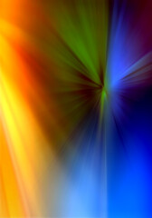 Abstract background in orange, blue, green and yellow colors