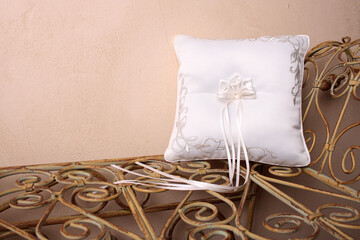 White Ring Pillow