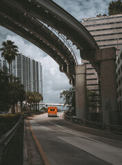 traffic on the bridge ambulance MIAMI FLORIDA  