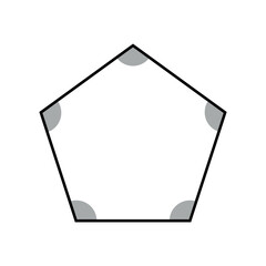 Interior angles of polygons in mathematics.