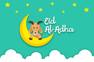 Eid Al Adha Mubarak, Muslim festival background template