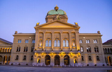 Parliament building of Switzerland in the city of Bern - travel photography