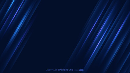 Abstract dark blue background with diagonal glowing light effect