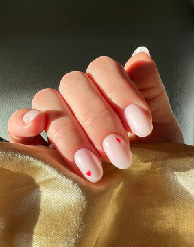 polish with design nail