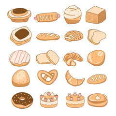Delicious bakery collections