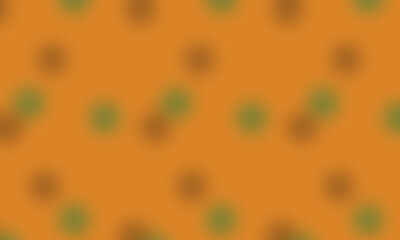 brown background with green black brush dots