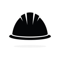 Construction hard hat icon. Vector illustration