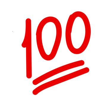 100 hundred emoji vector icons. Vector illustration