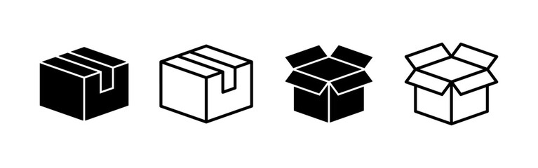 Box icon vector. box sign and symbol, parcel, package