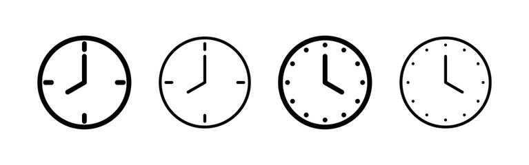 Clock icon vector. Time sign and symbol. watch icon