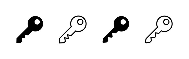 Key icon vector. Key sign and symbol.