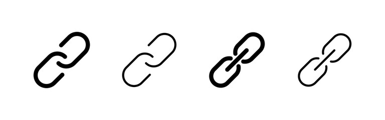 Link icon vector. Hyperlink chain sign and symbol