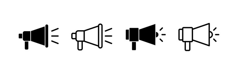 Megaphone icon vector. Loudspeaker sign and symbol