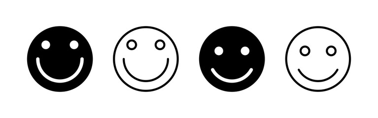 Smile icon vector. smile emoticon icon. feedback sign and symbol