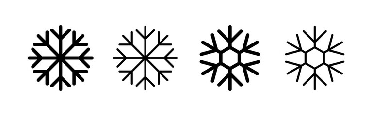 Snow icon vector. snowflake sign and symbol