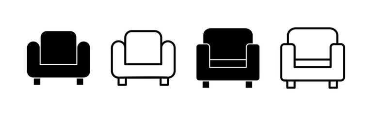 Sofa icon vector. sofa sign and symbol. furniture icon