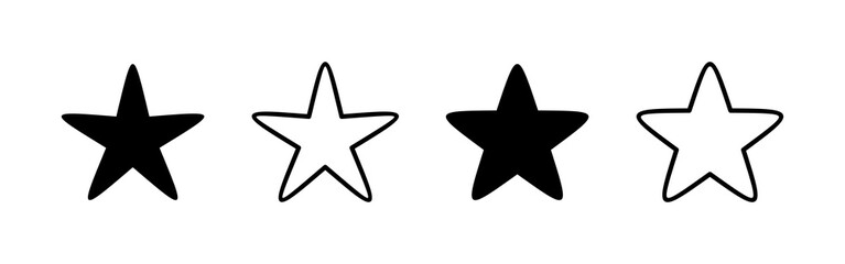 Star icon vector. rating sign and symbol. favourite star icon