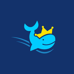 Queen shark logo, perfect for identity, brand, icon or business logos.