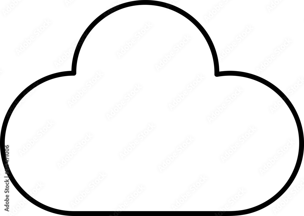 Poster cloud icon, vector illustration. vector web design on white background..eps