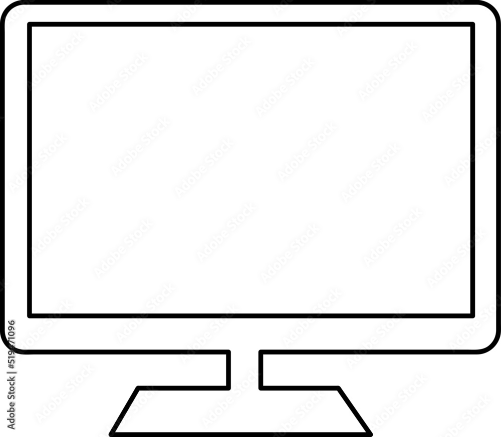 Poster computer monitor icon vector illustration on white background..eps