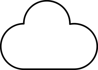 Cloud icon, vector illustration. Vector web design on white background..eps