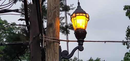 lamp on the wall
