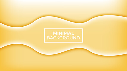 Obraz premium Minimal background light orange and has two curved lines in the middle, easy to edit 