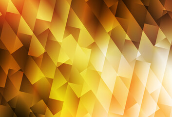 Obraz premium Light Orange vector texture in rectangular style.