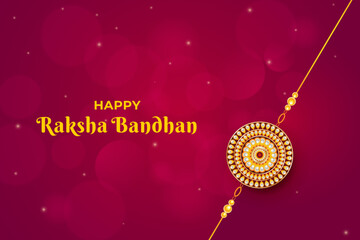 Hindu traditional Raksha Bandhan festival banner.