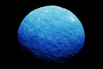 Asteroid on a dark background. Elements of this image furnished by NASA