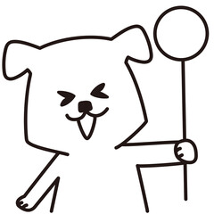 色加工ok いぬ素材No.153  プレート_キャッ