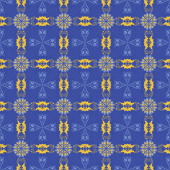 Nature Seamless Pattern Garden Floral Background Damask Plant Aboriginal Ornament Art