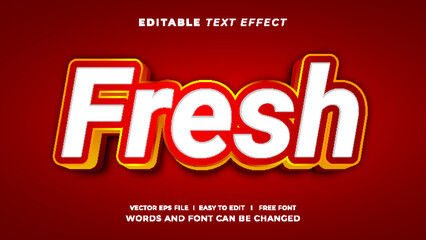 Bold Fresh 3D Text Effect