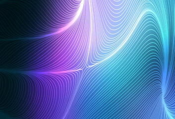Dark Pink, Blue vector pattern with sharp lines.