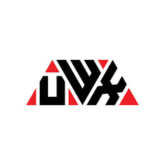 UWX triangle letter logo design with triangle shape. UWX triangle logo design monogram. UWX triangle vector logo template with red color. UWX triangular logo Simple, Elegant, and Luxurious Logo...